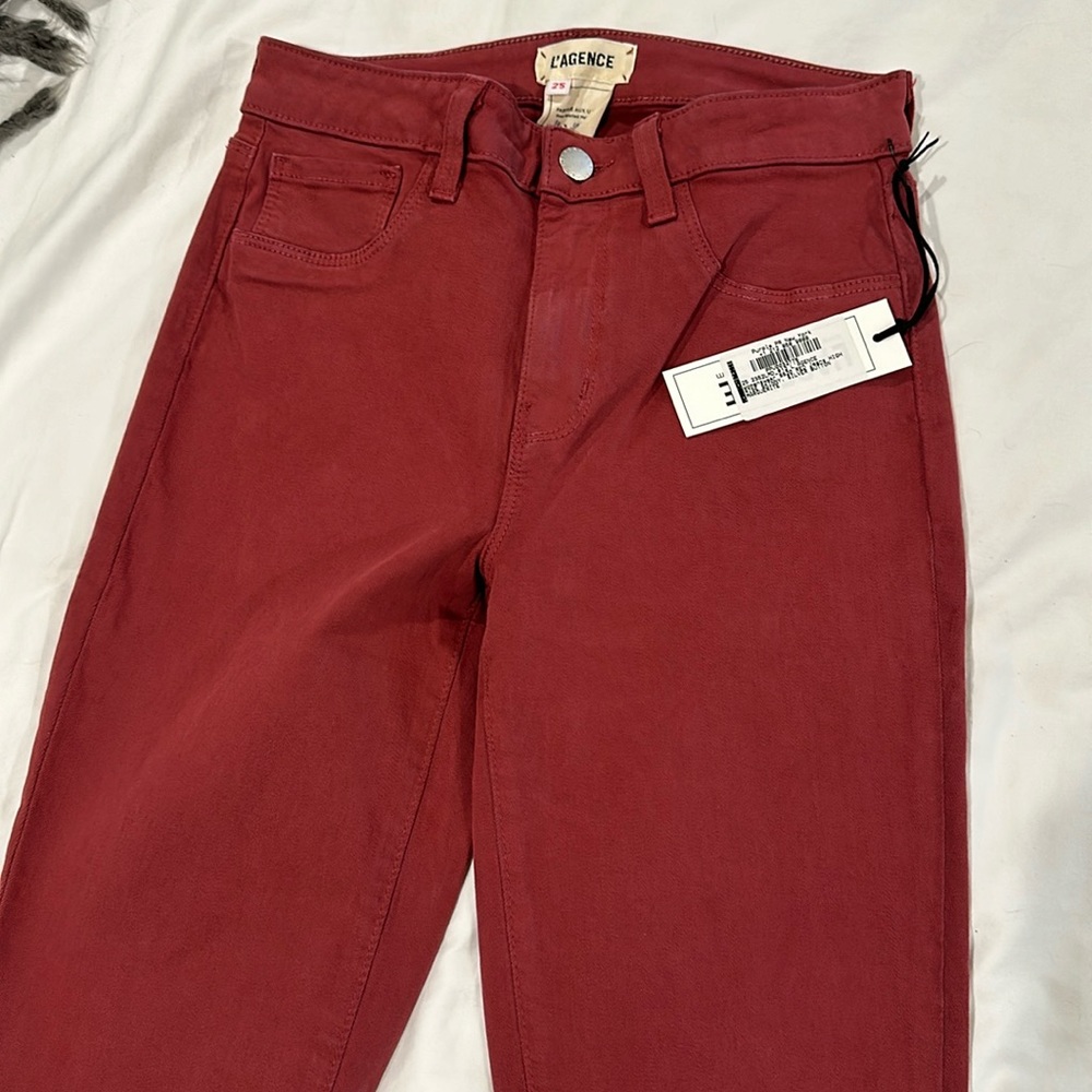 L’agence red high rise jeans skinny